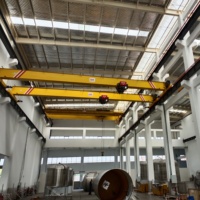 Pont roulant monopoutre européen 5 tonnes, portée 16,5 m, pour la manutention de matériaux en atelier