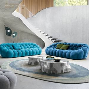현대적인 디자인 캐주얼 침실 곡선 소파 맞춤형 패브릭 및 크기 버블 소파 - Product Image 6