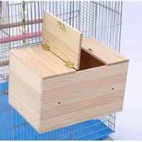 Nid de reproduction pour perroquets en bois de pin, motif tigre, pour perruches, incubateur vertical chauffant pour l'hiver