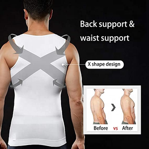 Vente Flash : Débardeur de Compression Amincissant pour Homme – Corset Sculptant et Gilet de Fitness - Product Image 4