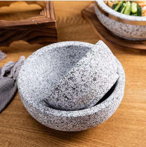 Nhật Bản Hàn Quốc Nhà Bếp Nấu Ăn Nồi Bibimbap Dolsot Hot Granite Đá Bát Đá Tự Nhiên Trộn Bát Cho Súp Gạo Hầm - Product Image 3