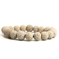 Vente chaude en gros personnalisé 6/8/10mm 5A Bracelet en pierre volcanique naturel couleur mélangée perle de lave hommes Bracelet pour Couple