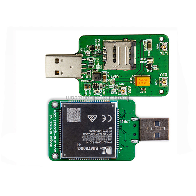 SIMCOM SIM7600G-H USB Dongle 4G LTE Cat4 Module USB2.0 Global Version B1/B2/B3/B4/B5/B7/B8/B12/B13/B18/B19/B20/B25/B26/B28/B66