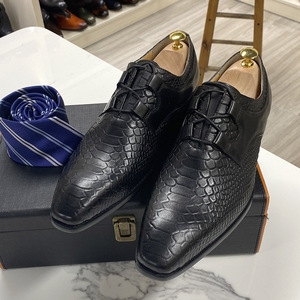 Zapatos Formales de Negocios Casuales de Cuero Genuino para Hombre, Estilo Moderno, Completos con Zapatos de Cuero para Usar en Conjunto - Product Image 6