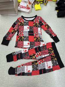 Pigiama per bambini di bambù da 2 anni a 10 anni all'ingrosso per bambini Set di pigiami <span class=keywords><strong>cartoni</strong></span> <span class=keywords><strong>animati</strong></span> per bambini 2 pezzi per bambini - Product Image 4