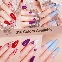RS Nail Wholesale, ensemble de vernis à ongles en gel UV sans HEMA de 15 ml avec logo personnalisé, fabrication de marque privée, vernis à ongles en gel de couleur super riche