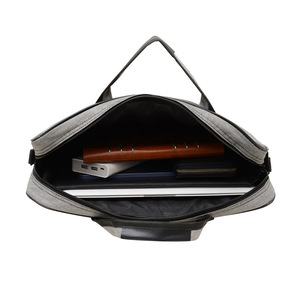 Bolso bandolera elegante de microfibra Oxford de 15.6 pulgadas, con cubierta de ocio, personalizado, tipo maletín, de cuero, para portátil, para hombre. - Product Image 4