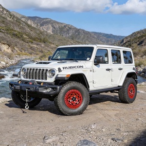 Rines Todoterreno Forjados Personalizados <span class=keywords><strong>de</strong></span> 17x9.0, 5x127, Estilo Beadlock con Borde Profundo en Rojo Perla, para <span class=keywords><strong>Jeep</strong></span> Wrangler JL 4x4 - Product Image 5