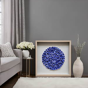 Boîte <span class=keywords><strong>de</strong></span> marionnettes d'ombre <span class=keywords><strong>de</strong></span> coquille bleue cadre <span class=keywords><strong>de</strong></span> décor à <span class=keywords><strong>la</strong></span> maison d'art <span class=keywords><strong>de</strong></span> mur 3D avec <span class=keywords><strong>la</strong></span> matière plastique <span class=keywords><strong>de</strong></span> fond <span class=keywords><strong>de</strong></span> lin - Product Image 6