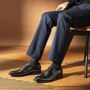 Nouvelles Chaussures Décontractées Haut de Gamme pour Hommes en Cuir Véritable, Modèle 2025, Style Bureau, Mariage, Antidérapantes et Respirantes, à Enfiler, pour l'Automne - Product Image 2