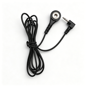 Cabo de Extensão de Conexão Rápida de Metal 10mm com Conector Mono de 3.5mm em Ângulo Reto para Dispositivos de Beleza Profissionais e Sinais de Pulso - Product Image 1
