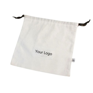 Sac à cordon en mousseline 100 % biologique anti-poussière, naturel, avec étiquette personnalisée – Meilleures ventes - Product Image 1