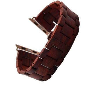 Accessoires de montre intelligente 42mm 38mm bracelet de montre en bois - Product Image 3
