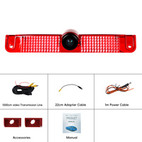 Podofo pour Chevy Express Van 2003-2017/GMC Savana Van 2003-2017 étanche voiture vue arrière caméra de recul feu stop Vision nocturne