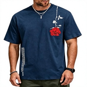 Custom OEM Logo Oversized Boxy Fit <b>Men's</b> T-Shirt High Quality 100% Cotton Loose Breathable Quick Dry Streetwear Hip Hop Style - Product Image 6