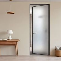 Profil 18/35, Paduan Titanium-magnesium Ultra-sempit, Kaca Tempered 8mm, Cocok untuk Kamar Mandi dan Dapur