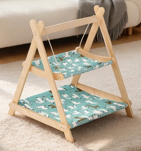 <span class=keywords><strong>Hamaca</strong></span> Columpio de Doble Capa para Gatos, <span class=keywords><strong>Cama</strong></span> para Mascotas que Combina Juego y Descanso, Linda <span class=keywords><strong>Cama</strong></span> Cuna para Gatos - Product Image 3