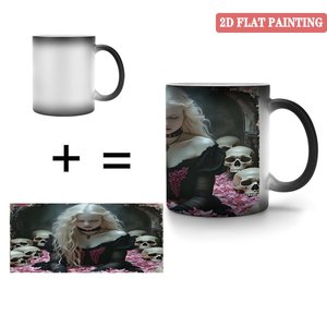 Frosted Black <b>Ceramic</b> <b>Mug</b> 11oz Heat Sensitive Daily Office Cup - Product Image 4