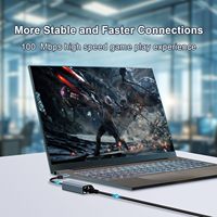 Dajiang OEM personalizado USB C a Ethernet adaptador RJ45 a tipo C Gigabit Ethernet adaptador 1Gbps para Windows y Mac OS adaptador