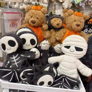 Peluche de Halloween Británico de Búho, Fantasma, <span class=keywords><strong>Momia</strong></span>, Cuervo, Calavera, Calabaza, de Piel Sintética Súper Suave y Algodón PP, Muñeco de Peluche, Regalo Lindo, 31cm-50cm - Product Image 3