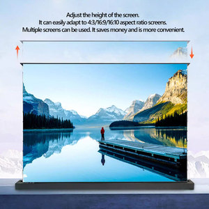 100 pouces nouveaux projecteurs de télévision à courte portée 4K à écran de levage de sol motorisé anti-lumière - Product Image 2