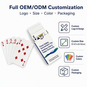 Cartes à jouer personnalisées OEM/ODM |   Jeu de cartes de poker de qualité supérieure |   Cartes-cadeaux promotionnelles pour entreprises |   Conception sur mesure en termes de taille/couleur |   Arrondi - Product Image 5