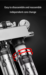 5 giai đoạn hệ thống lọc nước treo tường máy lọc nước máy tính để bàn thép không gỉ UF lọc nước cho nhà - Product Image 2