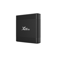 Boîtier TV intelligent X96 air 8k 4 Go 32 Go Android 9.0 Boîtier TV Amlogic S905x3 X96air Android Décodeur