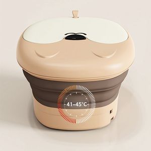 Rodillos de masaje automáticos con calefacción por vibración plegable, masajeador eléctrico de baño de pies, desintoxicación iónica, máquina de Spa para pies - Product Image 4