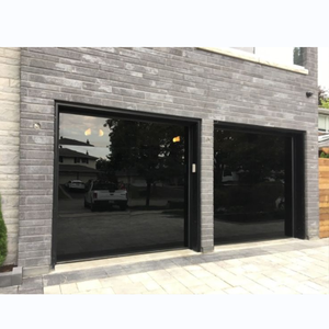 China Manufacturer Full View <strong>Garage</strong> <strong>Door</strong> <strong>16X7</strong> Automatic Mirror Plexiglass Panel Black <strong>Garage</strong> <strong>Door</strong> for Houses