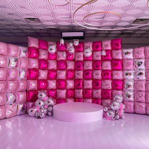 Décorations Murales sur Mesure en Usine : Ballons en Aluminium Rose Vif Carrés Double Face de 19 Pouces pour Mariages <span class=keywords><strong>et</strong></span> Cérémonies de Remise de Diplôme - Product Image 3
