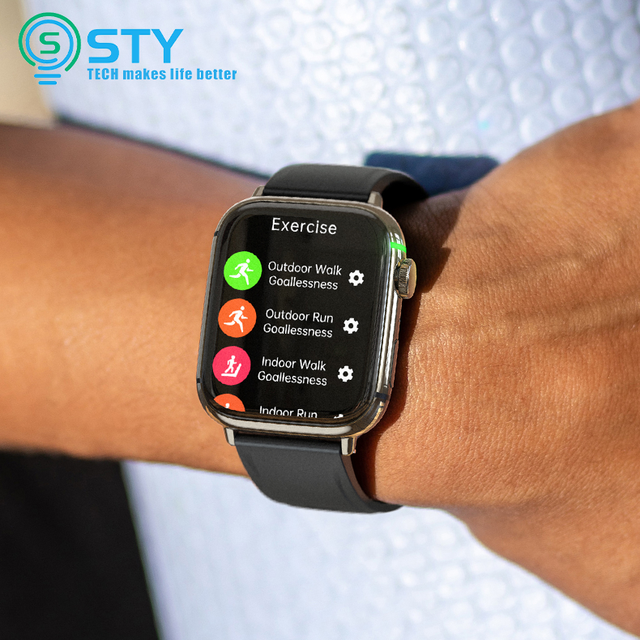 ECG C1 Smart Watch Blood Oxygen Body Temperature Wireless Charging HD Screen Digital Watches