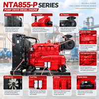 Moteur diesel 6 cylindres NTA855-P470B 351 kW 470 CV 1500 tr/min 14 L pour pompe à eau industrielle, équipement de lutte contre l'incendie et de drainage