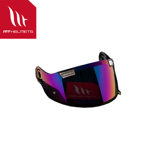 Visera de Repuesto para Casco MT JARAMA V-32, Lente de Repuesto para Casco, Visera Dorada, Etiqueta Dorada, RAINBOW, Plateada - Product Image 3
