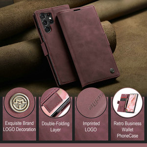 CaseMe – coque de téléphone de luxe en cuir de qualité supérieure pour <span class=keywords><strong>Samsung</strong></span> S23 ultra Flip pour <span class=keywords><strong>Samsung</strong></span> Galaxy 5g S22 S23 ultra - Product Image 4