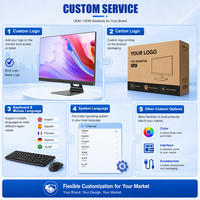 2026 High Standard Good Quality All One Desktop Computer DDR3 RAM Business Use Intel Core I5 4590 23.8 Inch IPS FHD LCD Screen