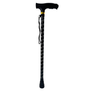 <b>Adjustable</b> Aluminum Alloy Walking Stick With Rubber Tip For Elderly Support And Stability - Product Image 1