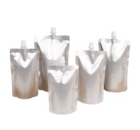 Bec de poche de support en plastique nylon à haute barrière personnalisé pour 250ml/500ml boissons pour l'emballage de vodka de bière de gelée de lait