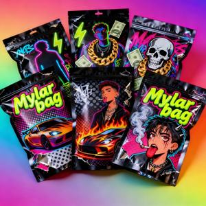 Bolsa Doypack Personalizada de BOPP Reciclable con Cierre Ziplock, Tamaño 3.5g 1oz, Material de Grado Alimenticio para Envasado de Chicle - Product Image 1