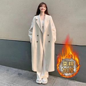 Abrigo de Gabardina Grueso y Cálido para <span class=keywords><strong>Mujer</strong></span>, Cortavientos, con Doble Botonadura, Bolsillos con Solapa, Mangas Largas, Largo Medio - Product Image 4