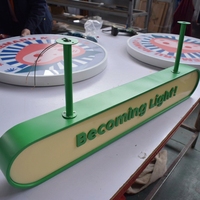 Enseigne lumineuse LED suspendue en acier inoxydable personnalisée, double face, pour affichage au plafond, idéale pour supermarchés, centres commerciaux, parkings et caisses.