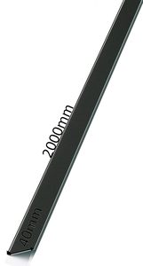 Bandes de tôle d'aluminium 300 mm de large, 2 m de long, série 1000, revêtement gris foncé/<span class=keywords><strong>RAL</strong></span> <span class=keywords><strong>7016</strong></span> pour la construction de toitures et de façades - Product Image 2