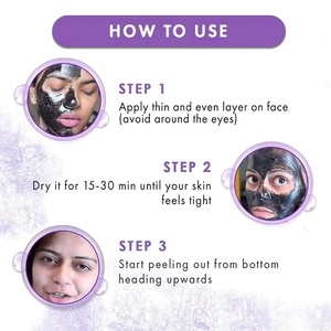 Maschera Peel-Off al Carbone Attivo con Marchio Privato, Elimina i Punti Neri e Disintossica, Maschera Facciale al Carbone - Product Image 5