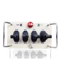 Télécommande de grue 12V 24V à 4 leviers, télécommande hydraulique pour grue, contrôleur de pièce de grue IP68, ensemble de télécommande pour engins lourds