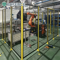 Pagar Pengaman Robot Baja Karbon Rendah dengan Jaring Berlapis Bubuk untuk Area Pengepresan Otomatis dan Perlindungan Bengkel yang Andal