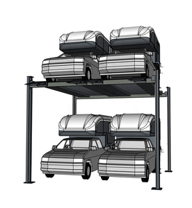 Doppia larghezza 4 post parcheggio ascensore con 4 <span class=keywords><strong>auto</strong></span> spazi - Product Image 1