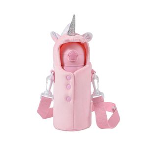 Chất lượng cao ODM cách điện Polyester trẻ em chai nước tàu sân bay túi nhồi với dễ thương động vật thiết kế tay áo chủ sở hữu bao gồm - Product Image 5