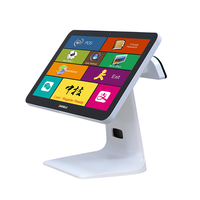ZHONGJI Sistema POS Inteligente Todo en Uno de 15.6 Pulgadas con Windows 10/11, CPU de Cuatro Núcleos, Pantalla Táctil, Impresora Térmica, Aplicaciones de Punto de Venta 1