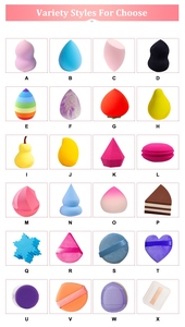 ฟองน้ำแต่งหน้าไฮโดรฟิลิกสองสีแบบวีแกนนุ่มสองสีขนาดใหญ่ออกแบบโลโก้ได้ตามต้องการ - Product Image 6