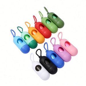 Dispensador de Bolsas para Excremento de Perro, Diseño de Cápsula, Práctico y Portátil - Bolsas para Desechos de Mascotas para Limpieza en Movimiento - Product Image 3